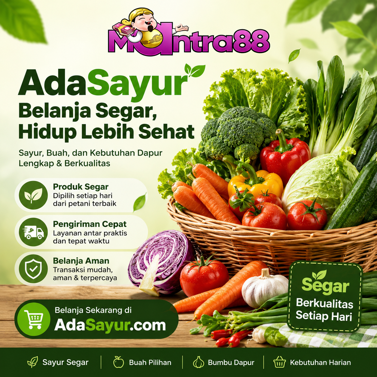 MANTRA88: Panduan Belanja Sayur Online dengan Produk Segar Setiap Hari